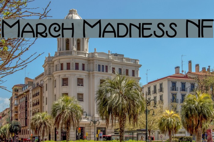 March Madness NF Font examples