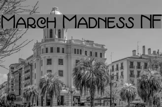March Madness NF フォント examples