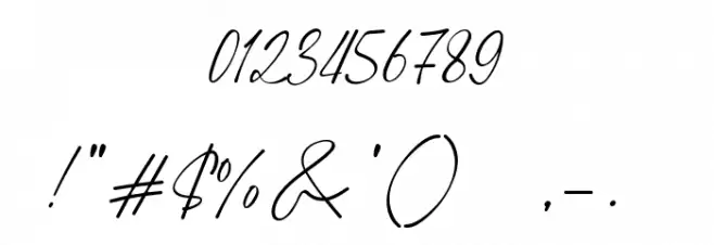 March Shine Font OTHER CHARS