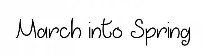 March into Spring  免费字体下载