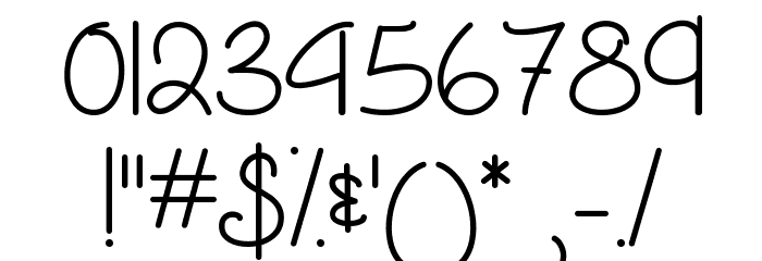 March into Spring Font OTHER CHARS
