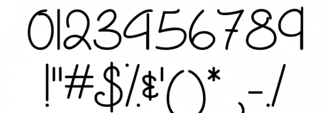 March into Spring Font OTHER CHARS