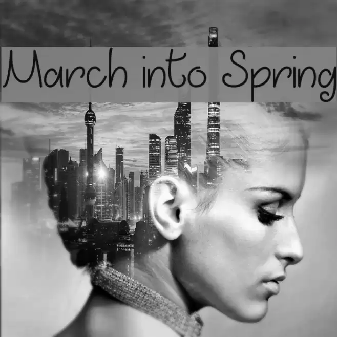 March into Spring Font examples