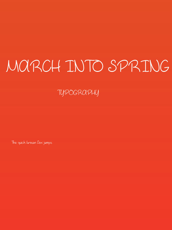March into Spring Poster