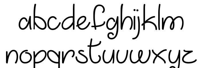 March into Spring Font LOWERCASE