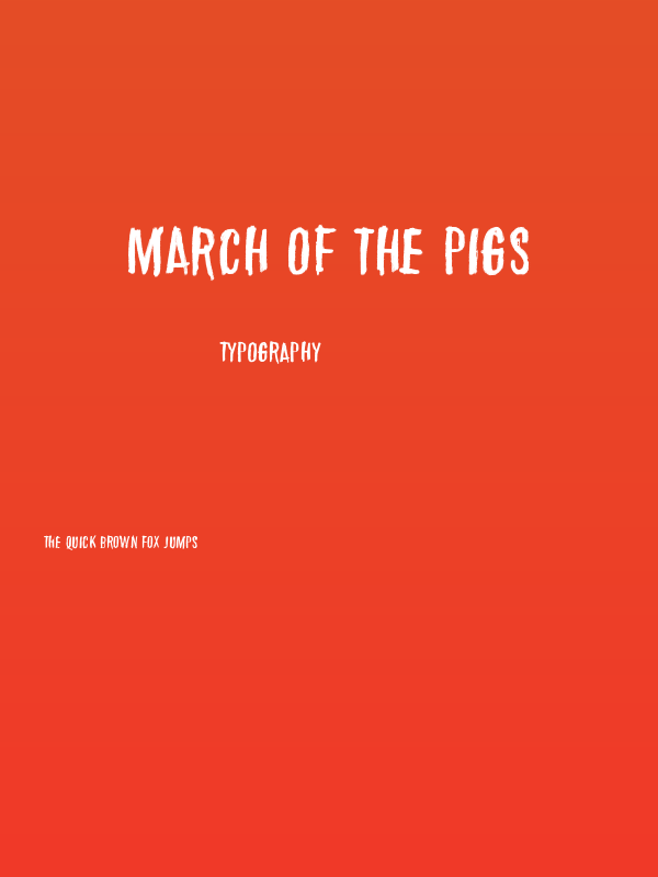 March of the pigs Poster