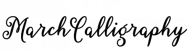 MarchCalligraphy  नि: शुल्क फ़ॉन्ट्स डाउनलोड