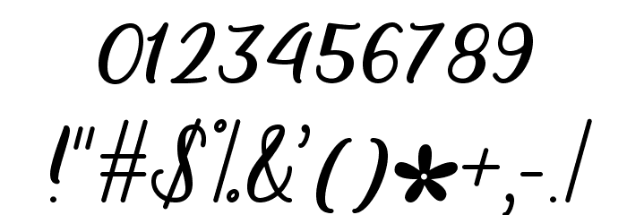 MarchCalligraphy Font OTHER CHARS