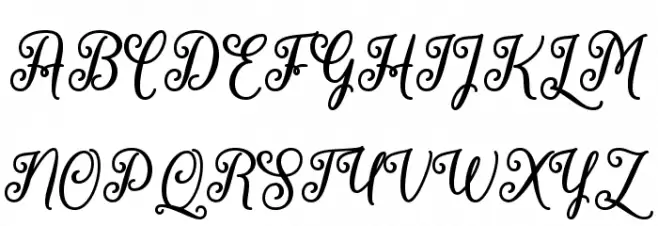 MarchCalligraphy Schriftart Groß