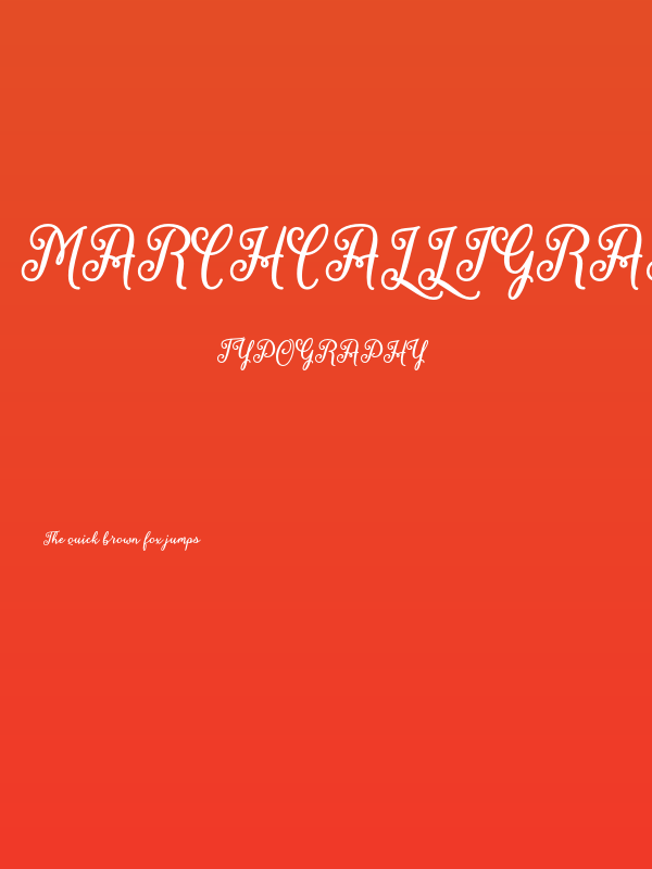 MarchCalligraphy Poster