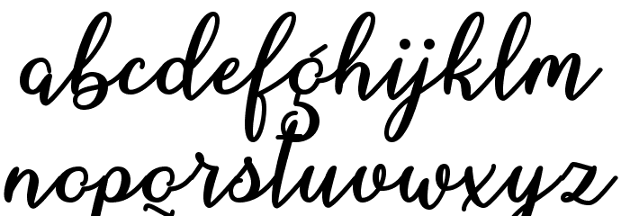 MarchCalligraphy Font LOWERCASE