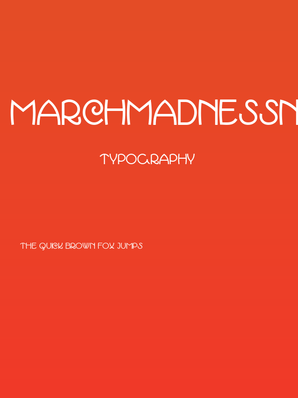 MarchMadnessNF Poster