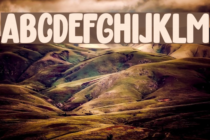 March Font examples