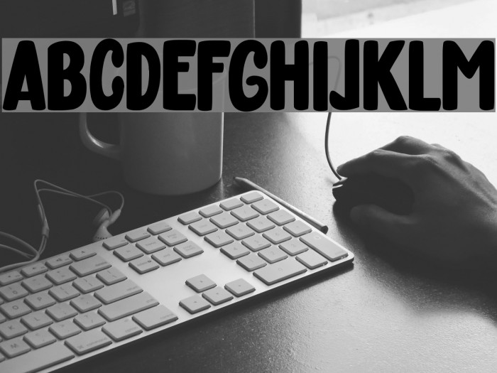 March Font examples