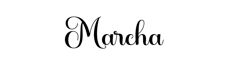 March Font LOWERCASE