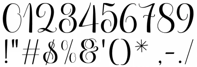 Marcha Font OTHER CHARS