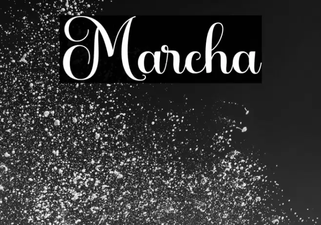 Marcha Font examples