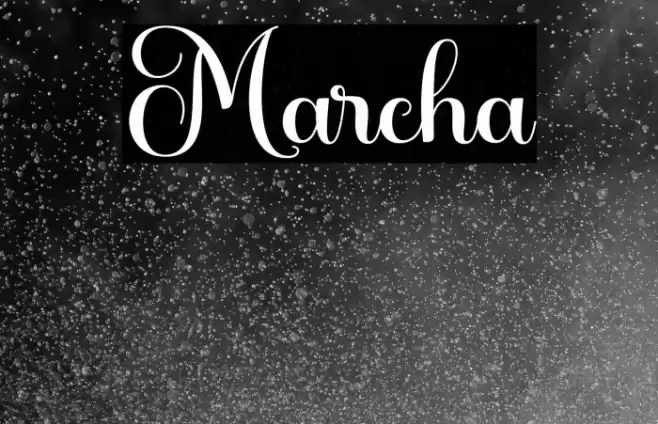 Marcha Font examples