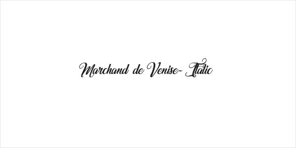 Marchand de Venise-Italic Logo