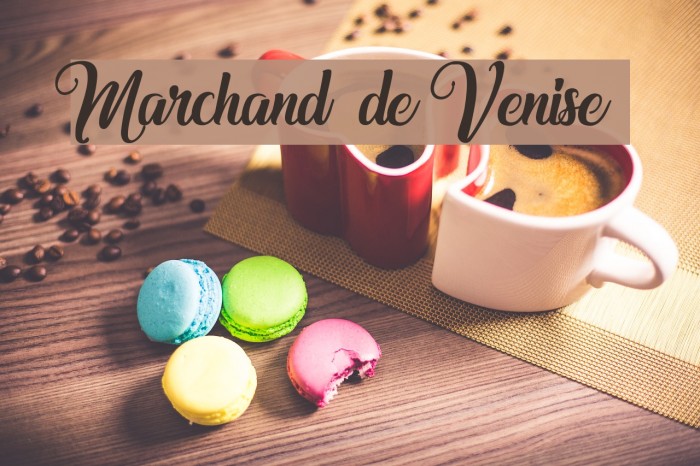 Marchand de Venise Font examples
