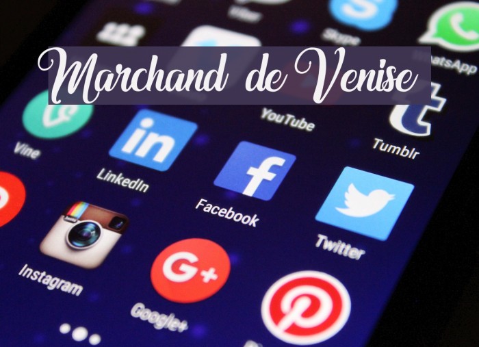 Marchand de Venise Font examples