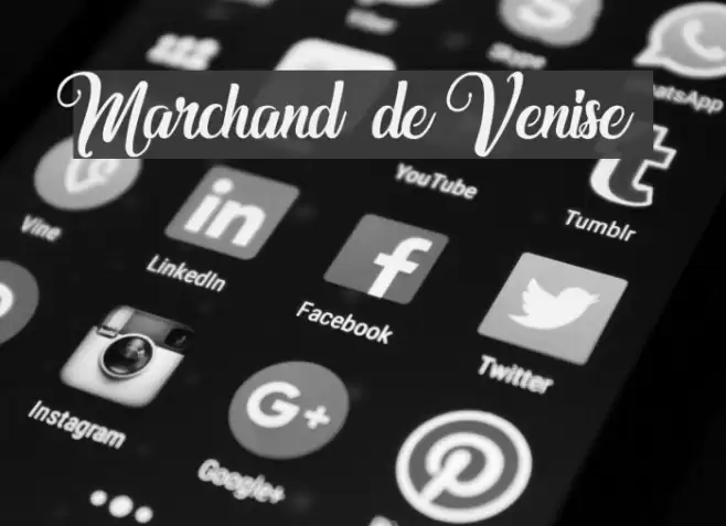 Marchand de Venise Font examples