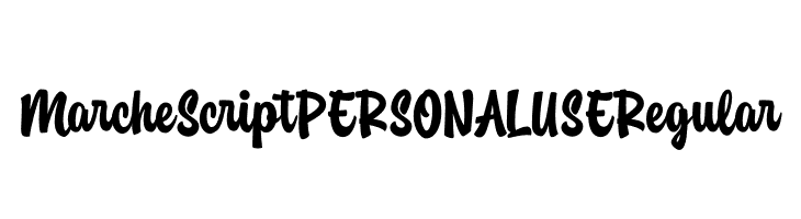 Marche Script PERSONAL USE Regular  フリーフォントのダウンロード