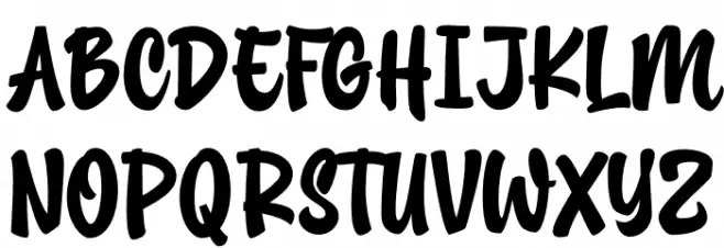 Marche Script PERSONAL USE Regular Schriftart Groß
