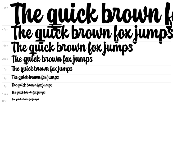 Marche Script PERSONAL USE Regular Waterfall