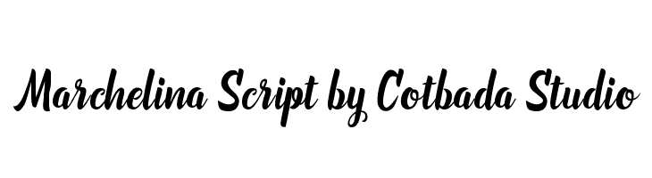 Marchelina Script by Cotbada Studio Fuentes