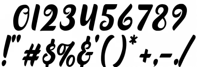 Marchelina Script by Cotbada Studio Font OTHER CHARS