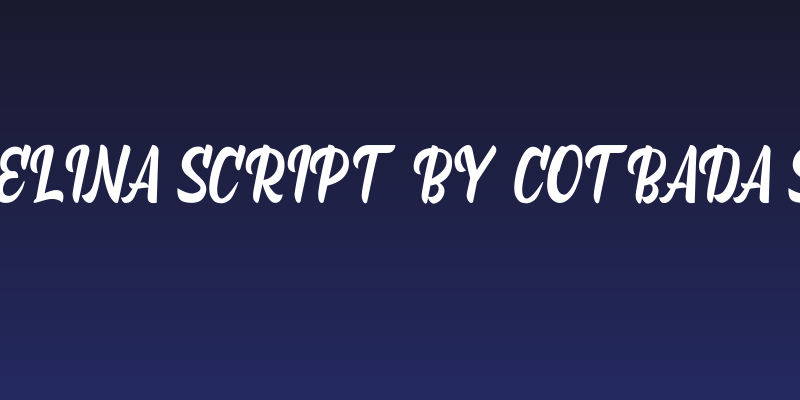 Marchelina Script by Cotbada Studio Social Header