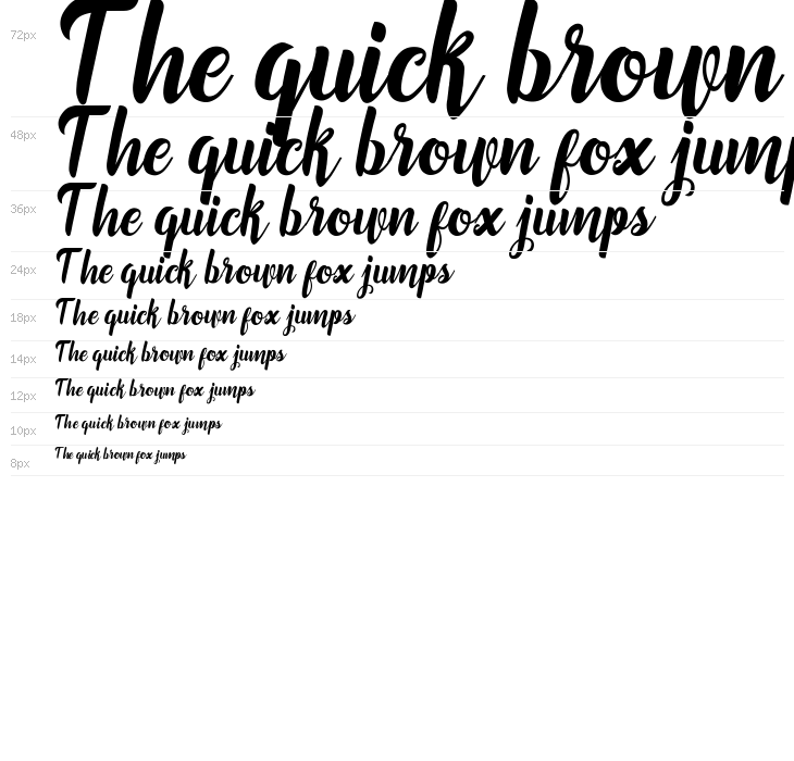 Marchelina Script by Cotbada Studio Waterfall