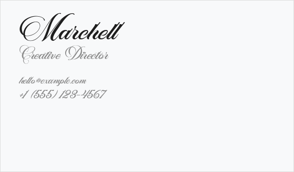 Marchell Business Card