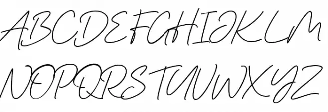 Marchey Signature Light Schriftart Groß