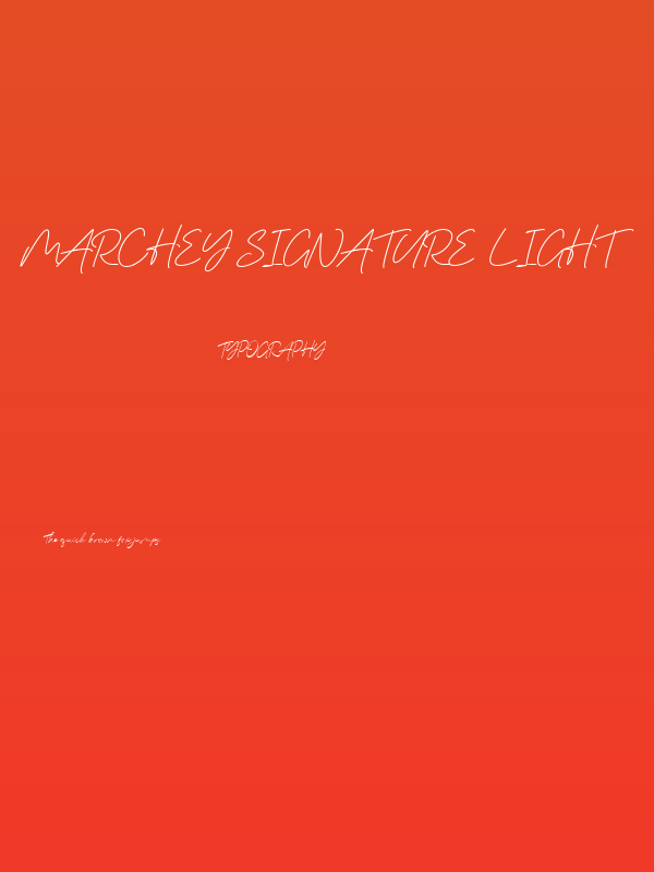 Marchey Signature Light Poster