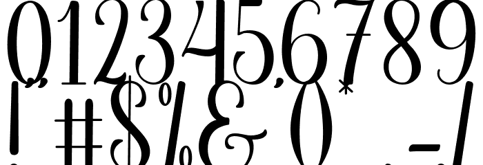 Marchila Font OTHER CHARS