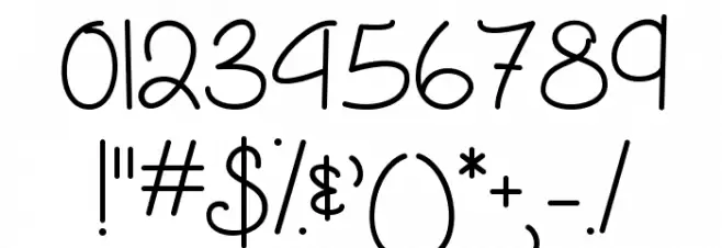 MarchintoSpring Font OTHER CHARS