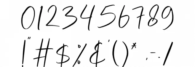 Marchita Font OTHER CHARS