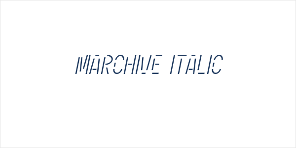 Marchive Italic Logo