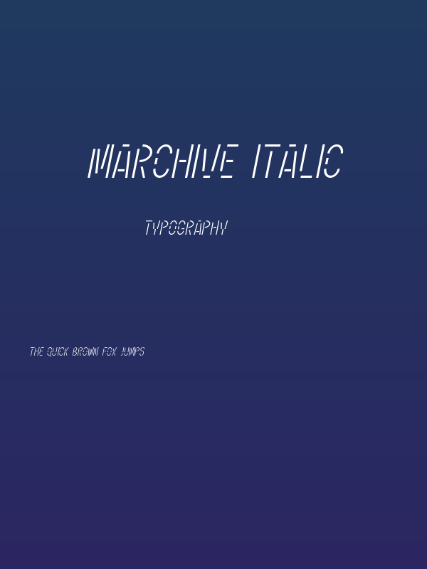 Marchive Italic Poster