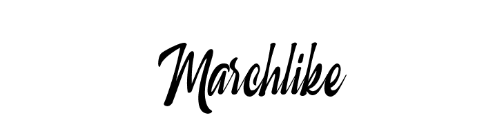 Marchlike  les polices de caractères gratuit tlcharger