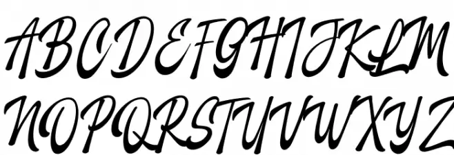 Marchlike Font UPPERCASE