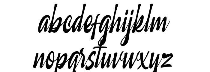 Marchlike Font LOWERCASE