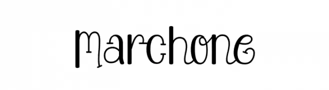 Marchone  フリーフォントのダウンロード