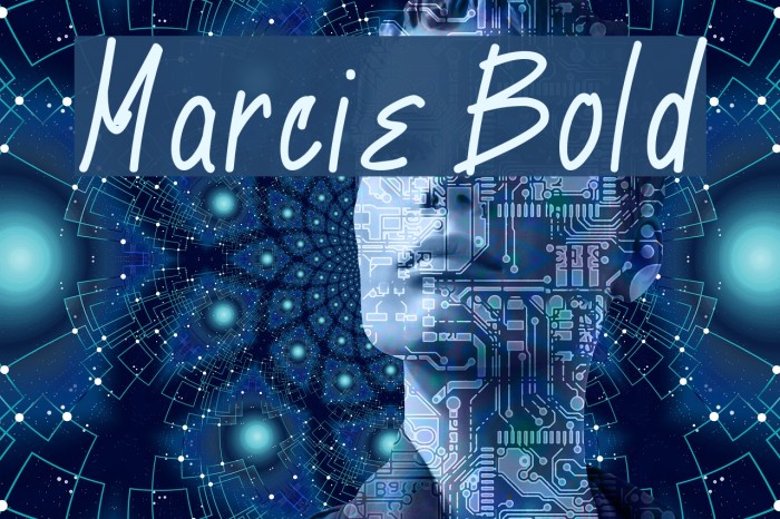 Marcie Bold Font examples