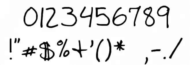 Marcishand フォント その他の文字