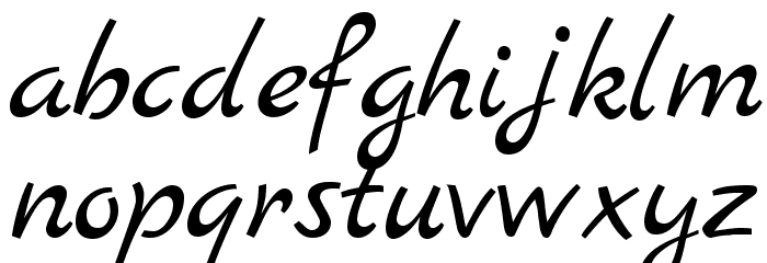 Marck Script Font LOWERCASE