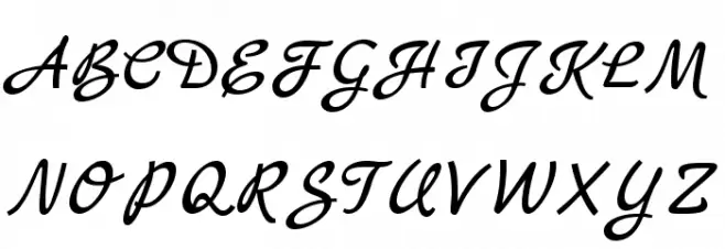 MarckScript-Regular फ़ॉन्ट अपरकेस