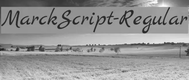 MarckScript-Regular Font examples